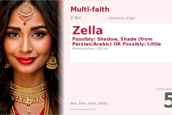 Zella Name Meaning — Origin, Gender & Details (2025)