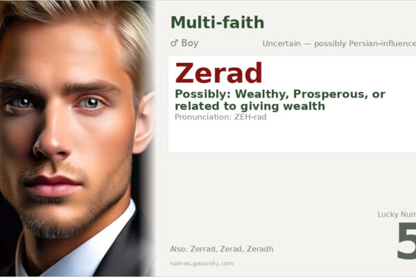 Zerad Name Meaning — Origin, Gender & Details (2025)