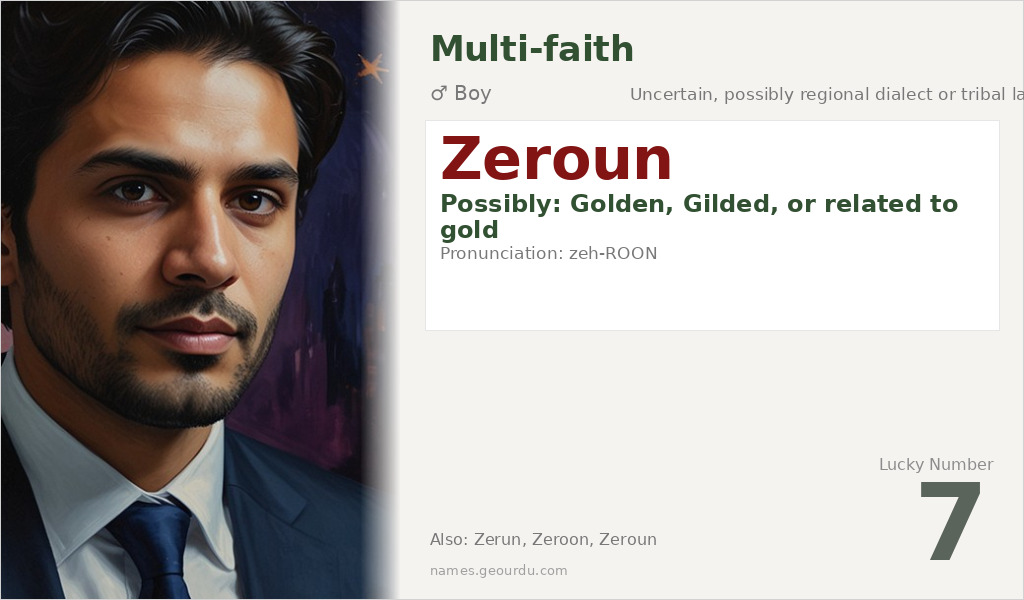 Zeroun Name Meaning and Details