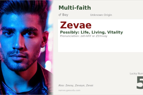 Zevae Name Meaning — Origin, Gender & Details (2025)