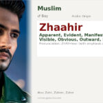 Zhaahir Name Meaning and Details