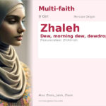 Zhaleh Name Meaning and Details