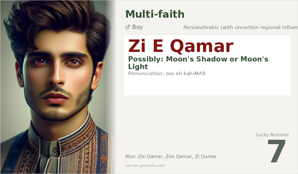Zi E Qamar Name Meaning and Details