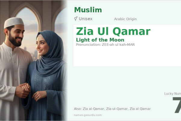 Zia Ul Qamar Meaning — Arabic Origin, Gender & Details (2025)