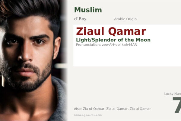 Ziaul Qamar Name Meaning — Arabic Origin, Boy’s Name & Details (2025)