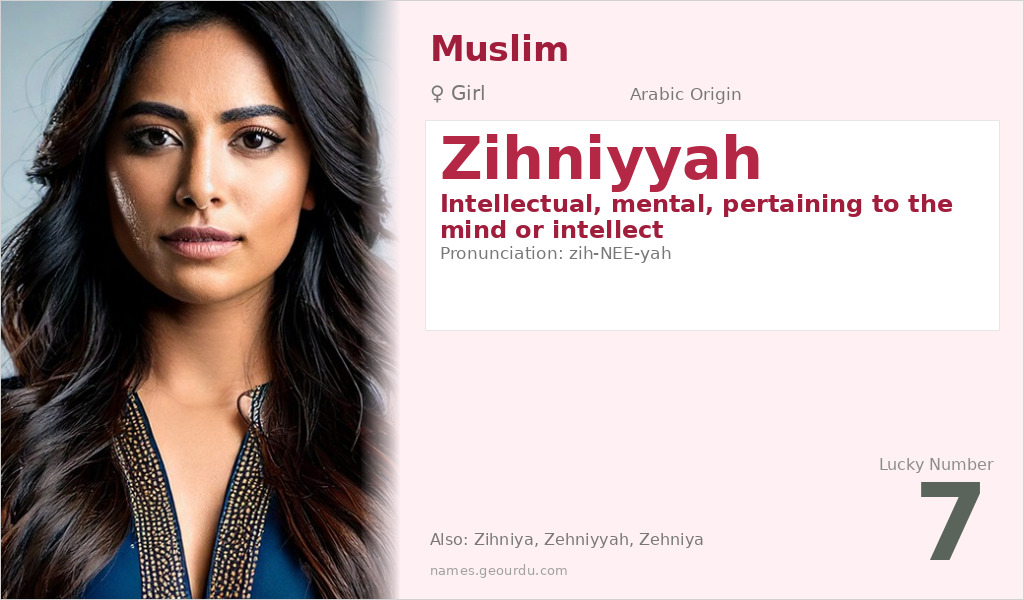 Zihniyyah Name Meaning and Details