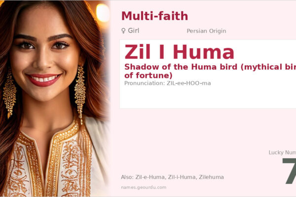 Zil I Huma Meaning — Persian Origin, Girl Name & Details (2025)