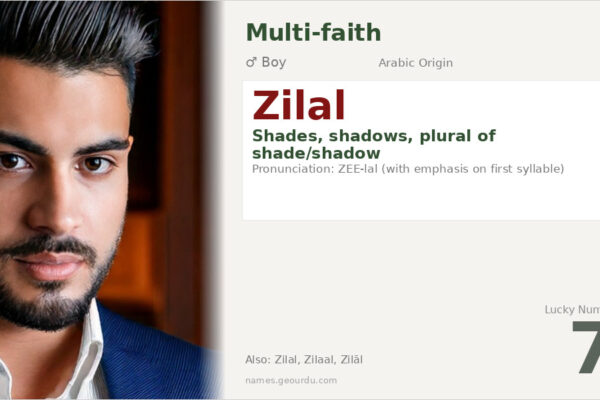 Zilal Name Meaning — Arabic Origin, Boy Name & Details (2025)