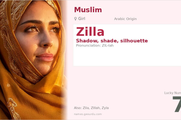 Zilla Name Meaning — Arabic Origin, Girl Name & Details (2025)