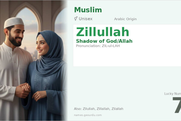 Zillullah Name Meaning — Arabic Origin, Gender & Islamic Significance (2025)