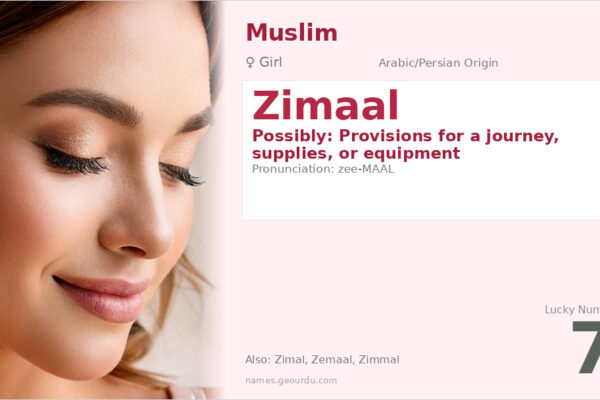 Zimaal Name Meaning — Origin, Gender & Details (2025)