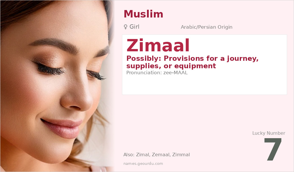 Zimaal Name Meaning and Details