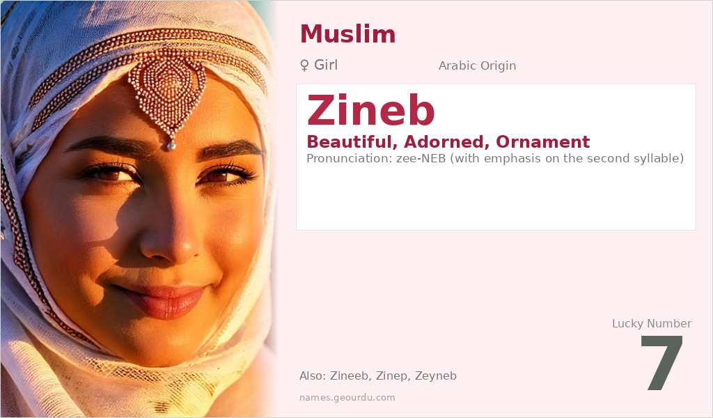 Zineb Name Meaning and Details