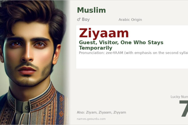 Ziyaam Name Meaning — Arabic Origin, Boy Gender & Details (2025)