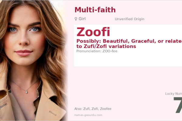 Zoofi Name Meaning — Origin, Gender & Details (2025)