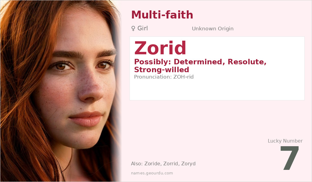 Zorid Name Meaning and Details