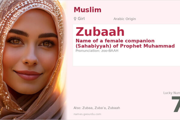 Zubaah Name Meaning — Arabic Origin, Girl Name & Historical Significance (2025)