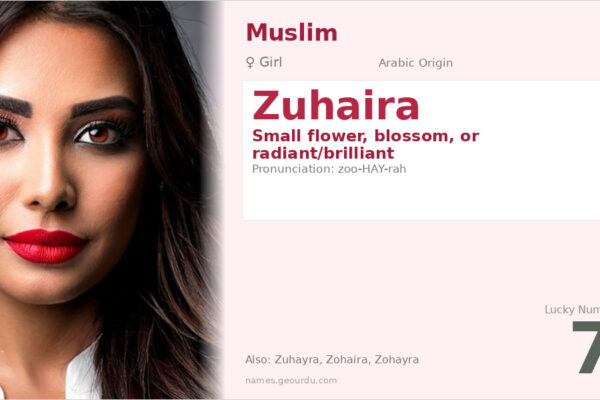 Zuhaira Name Meaning — Arabic Origin, Girl’s Name & Details (2025)