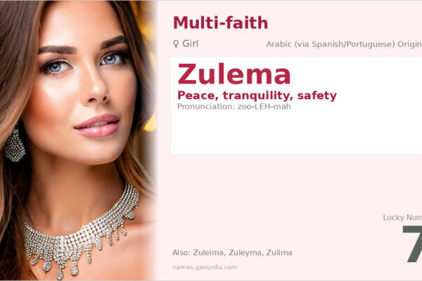 Zulema Name Meaning — Arabic Origin, Girl Name & History (2025)