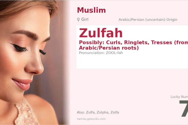 Zulfah Name Meaning — Origin, Gender & Details (2025)
