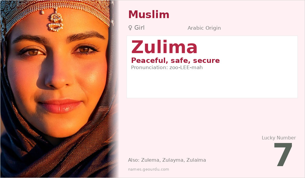 Zulima Name Meaning and Details