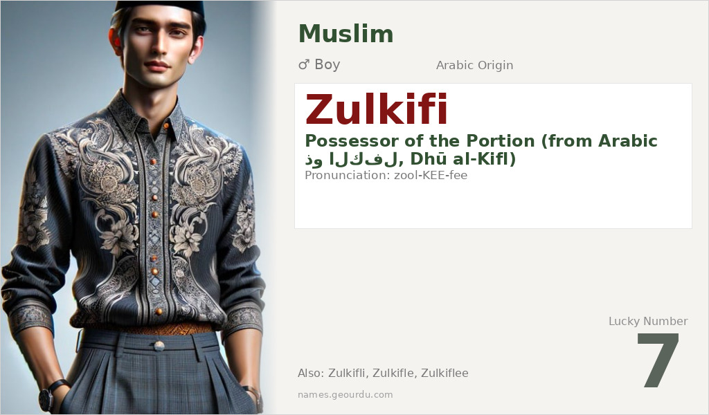 Zulkifi Name Meaning and Details