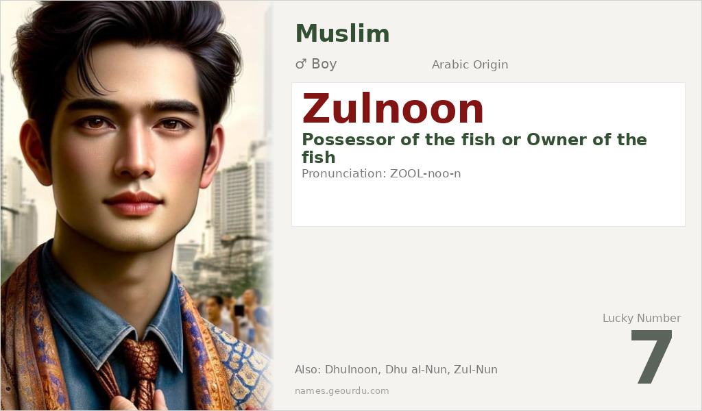 Zulnoon Name Meaning and Details