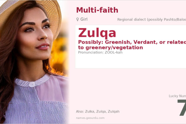 Zulqa Name Meaning — Origin, Gender & Details (2025)