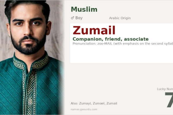 Zumail Name Meaning — Arabic Origin, Boy Name & Details (2025)