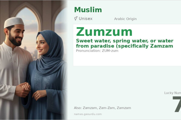 Zumzum Name Meaning — Arabic Origin, Gender & Details (2025)