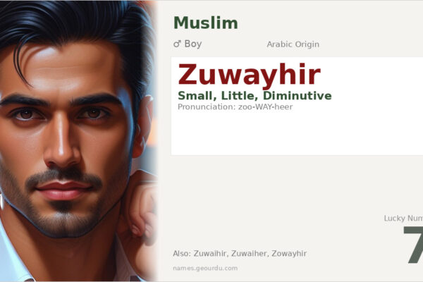 Zuwayhir Name Meaning — Arabic Origin, Boy Name & Details (2025)