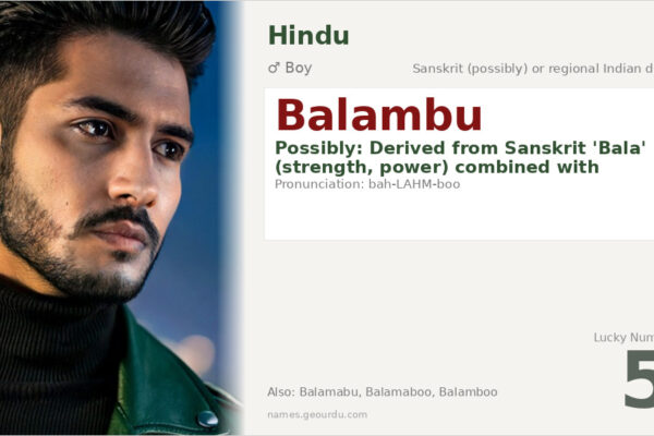 Balambu Name Meaning — Origin, Gender & Details (2025)