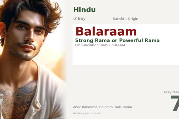 Balaraam Meaning — Sanskrit Origin, Hindu Boy Name & Details (2025)