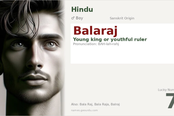 Balaraj Name Meaning — Sanskrit Origin, Hindu Boy Name & Details (2025)