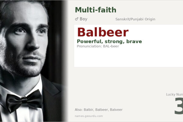 Balbeer Name Meaning — Origin, Gender & Details (2025)