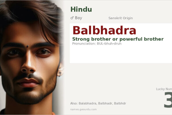 Balbhadra Name Meaning — Sanskrit Origin, Hindu Boy Name & Details (2025)