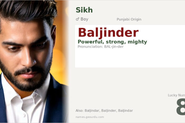 Baljinder Name Meaning — Punjabi Origin, Boy Name & Details (2025)