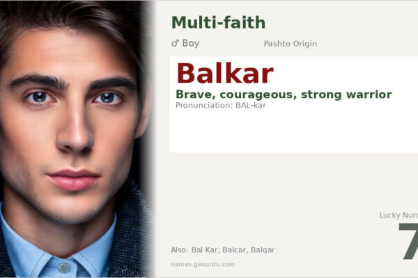 Balkar Name Meaning — Pashto Origin, Brave Warrior & Details (2025)