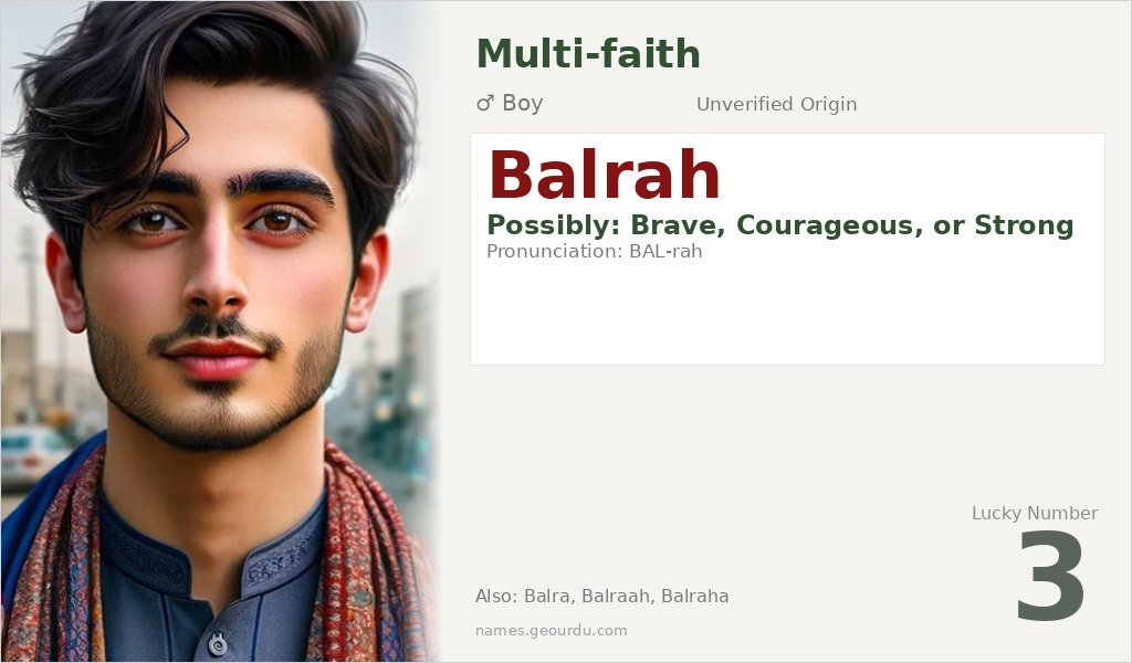 Balrah Name Meaning and Details