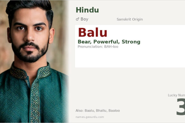 Balu Name Meaning — Origin, Gender & Details (2025)