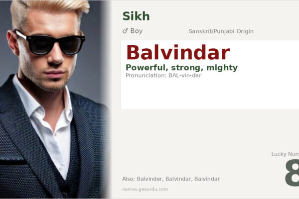 Balvindar Name Meaning — Origin, Gender & Details (2025)