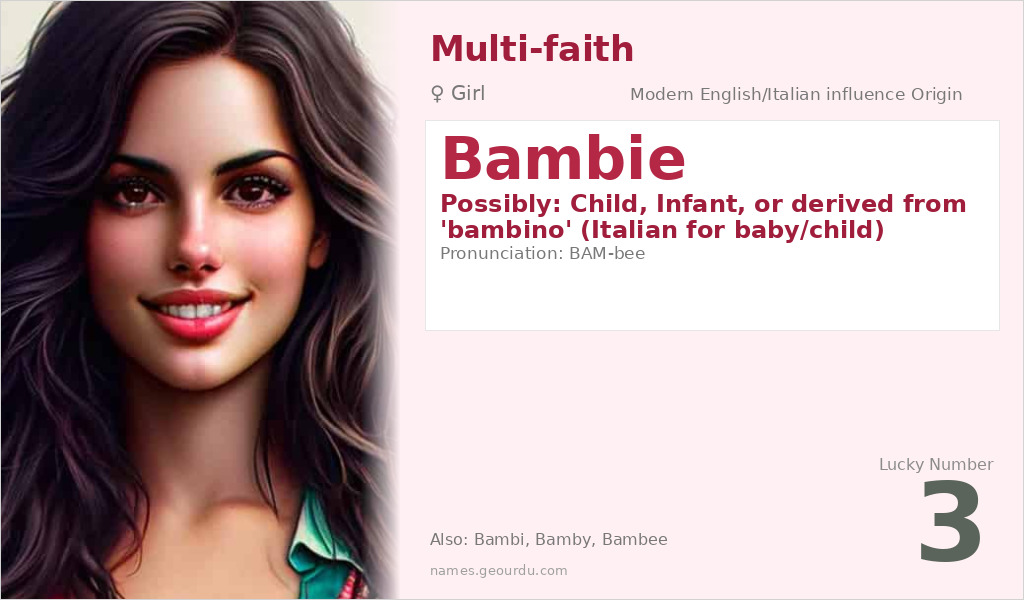 Bambie Name Meaning and Details