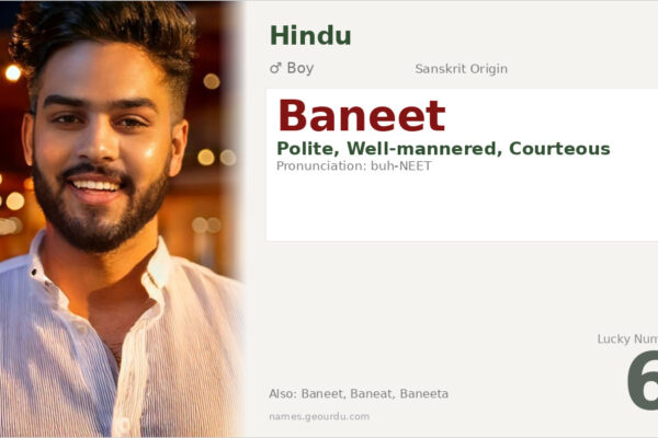 Baneet Name Meaning — Sanskrit Origin, Boy Name & Details (2025)
