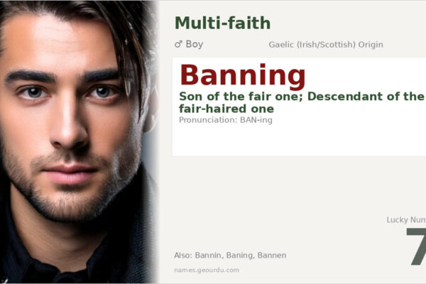 Banning Name Meaning — Gaelic Origin, Boy Name & Details (2025)