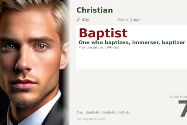 Baptist Name Meaning — Greek Origin, Boy Name & Christian Significance (2025)
