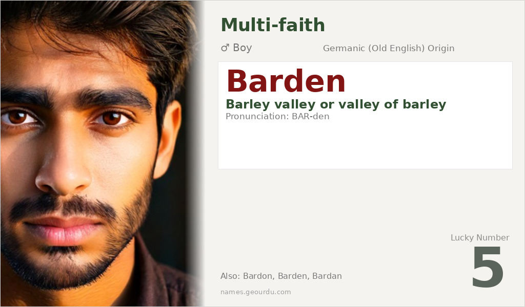 Barden Name Meaning and Details