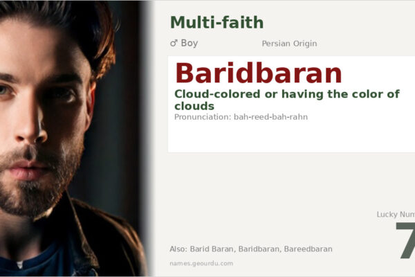Baridbaran Name Meaning — Persian Origin, Boy Name & Details (2025)