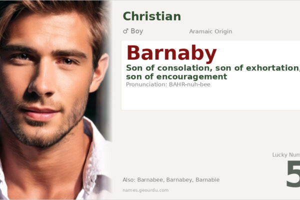 Barnaby Name Meaning — Aramaic Origin, Boy Name & Christian Significance (2025)
