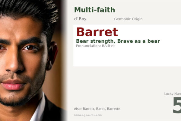 Barret Name Meaning — Origin, Gender & Details (2025)