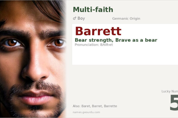 Barrett Name Meaning — Origin, Gender & Details (2025)